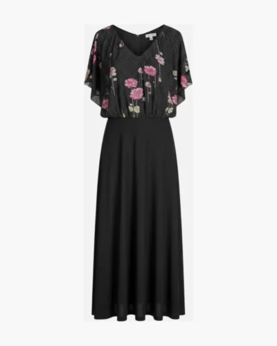 Vestido Floral Negro