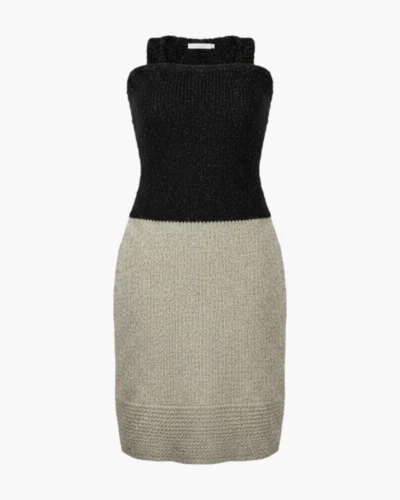 Vestido Tejido bicolor