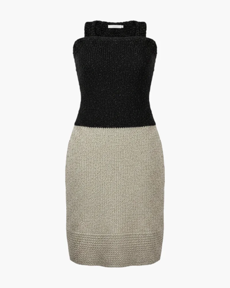Vestido Tejido bicolor