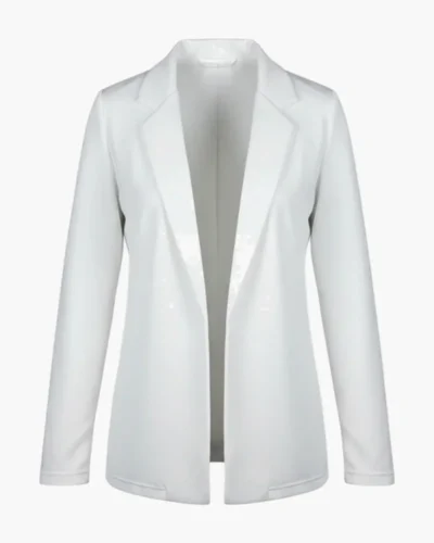 Blazer blanco sin botones