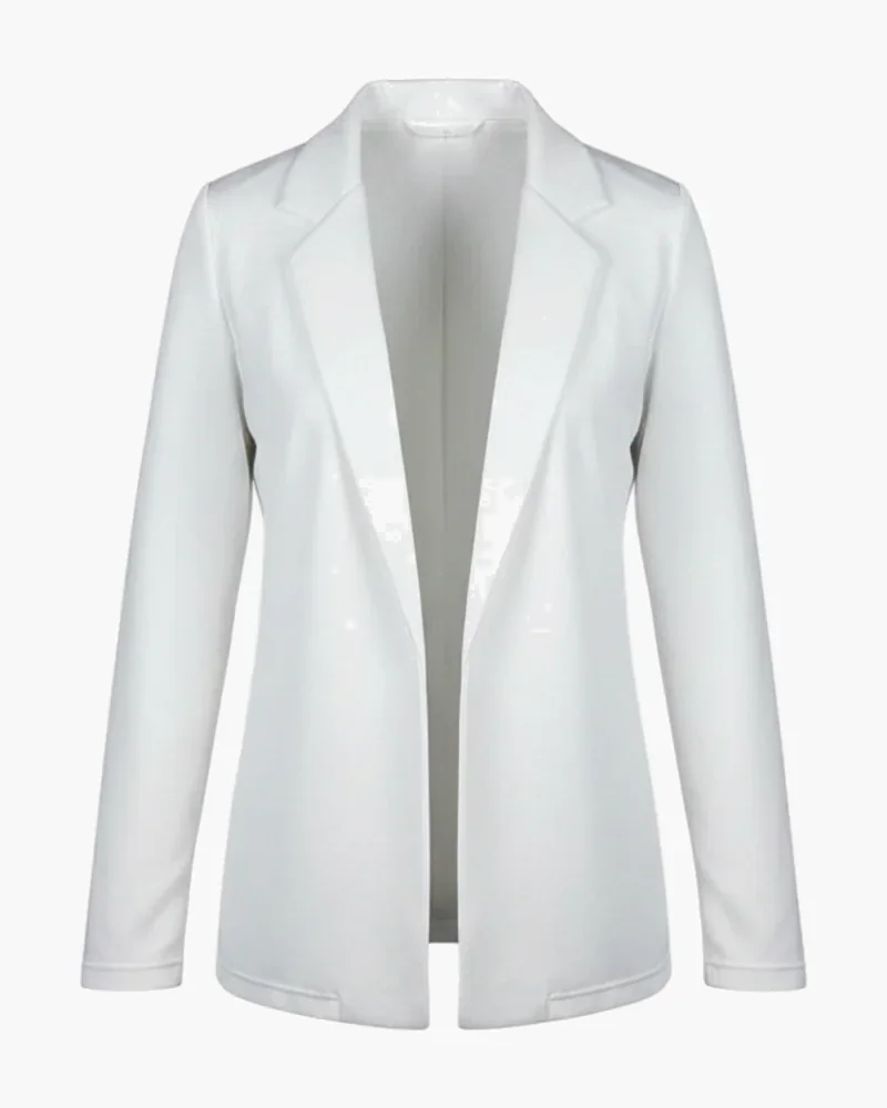 Blazer blanco sin botones