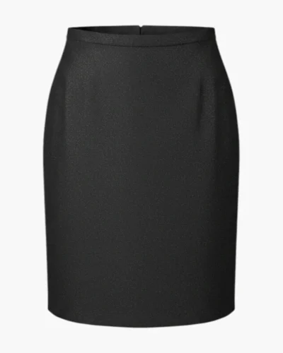 Falda negra midi brillos