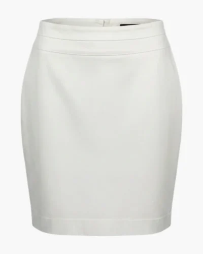 Falda vintage blanca tubo