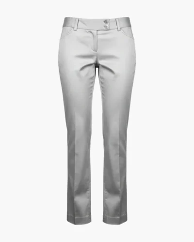 Pantalon gris satinado