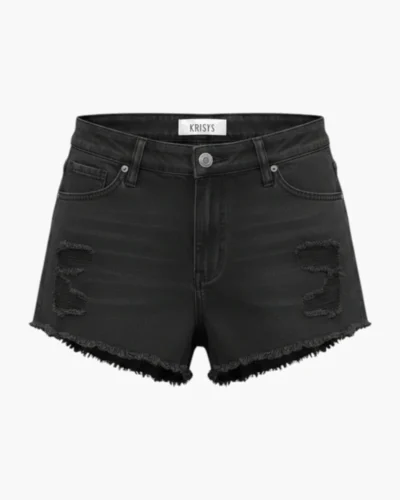 Mini short de jean roturas