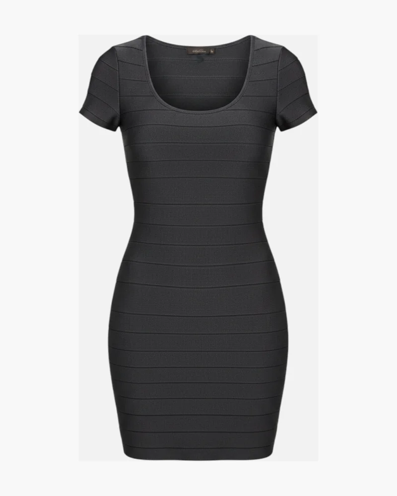 Vestido simil denim gris