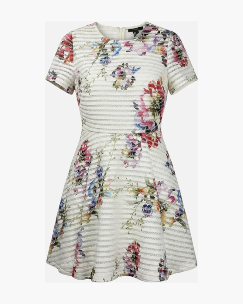 Vestido Forever 21 floral calado