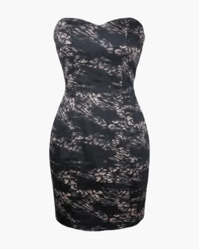 Vestido strapless Y2K