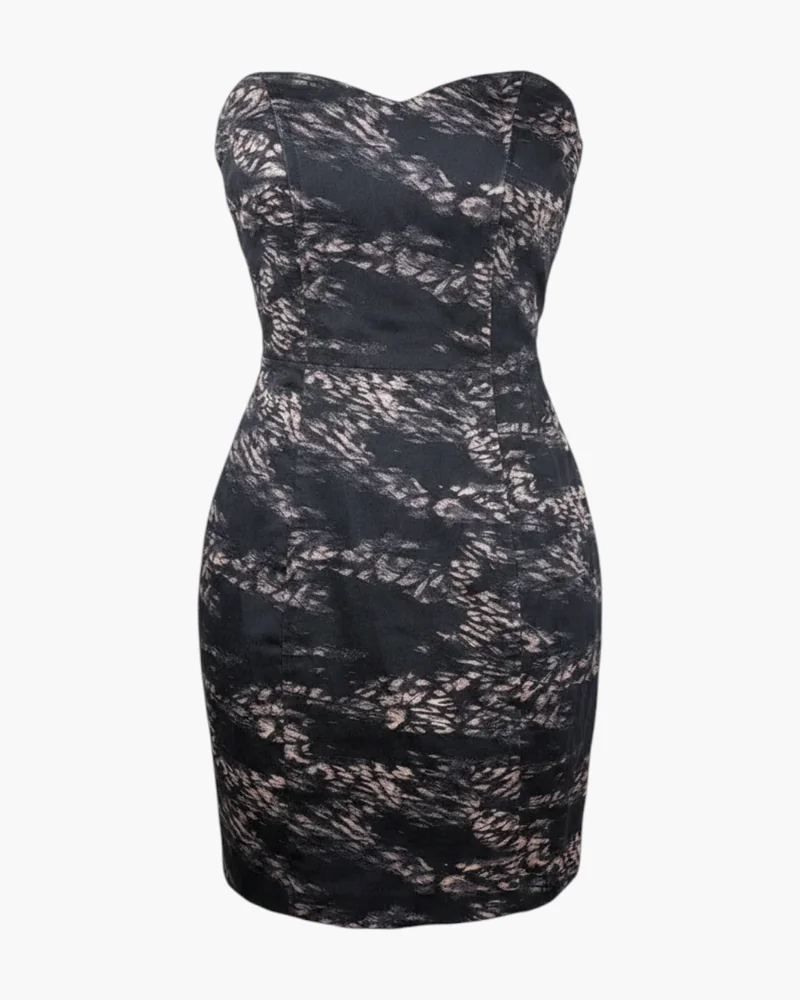 Vestido strapless Y2K