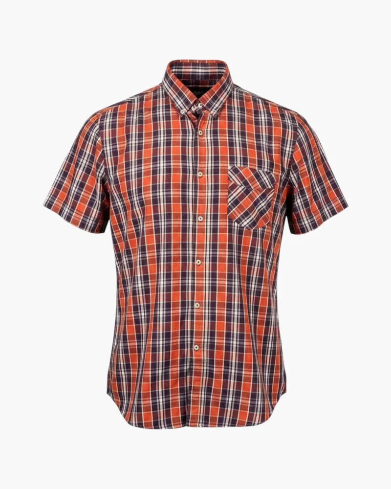 Camisa cuadros algodón