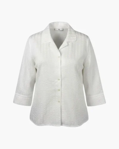 Camisa textura blanca