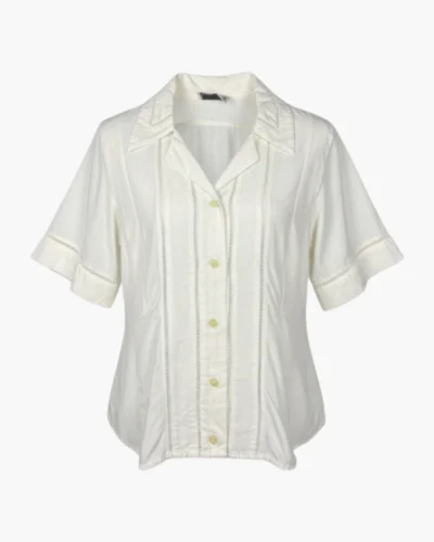 Camisa vintage marfil