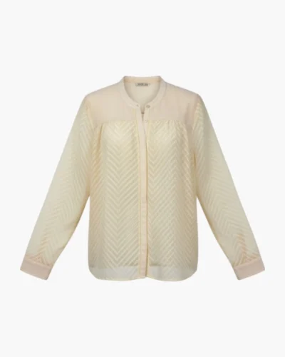 Camisa Texturizada Crema