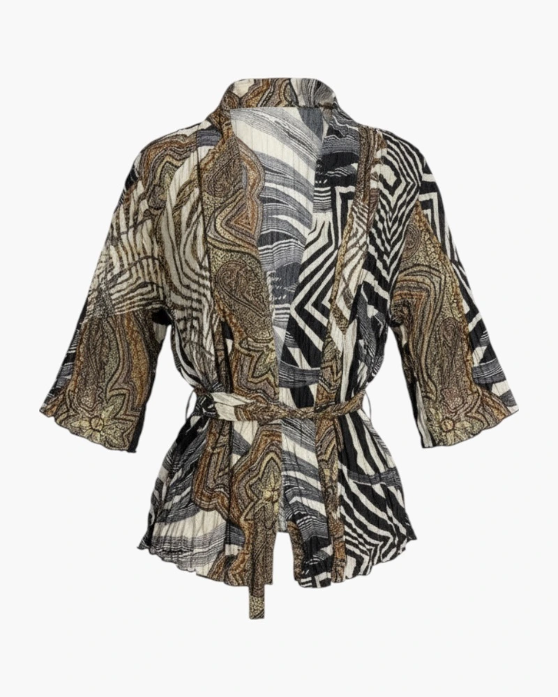 Camisa transparencia estampada