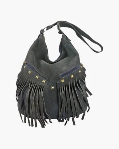 Cartera gamuza flecos