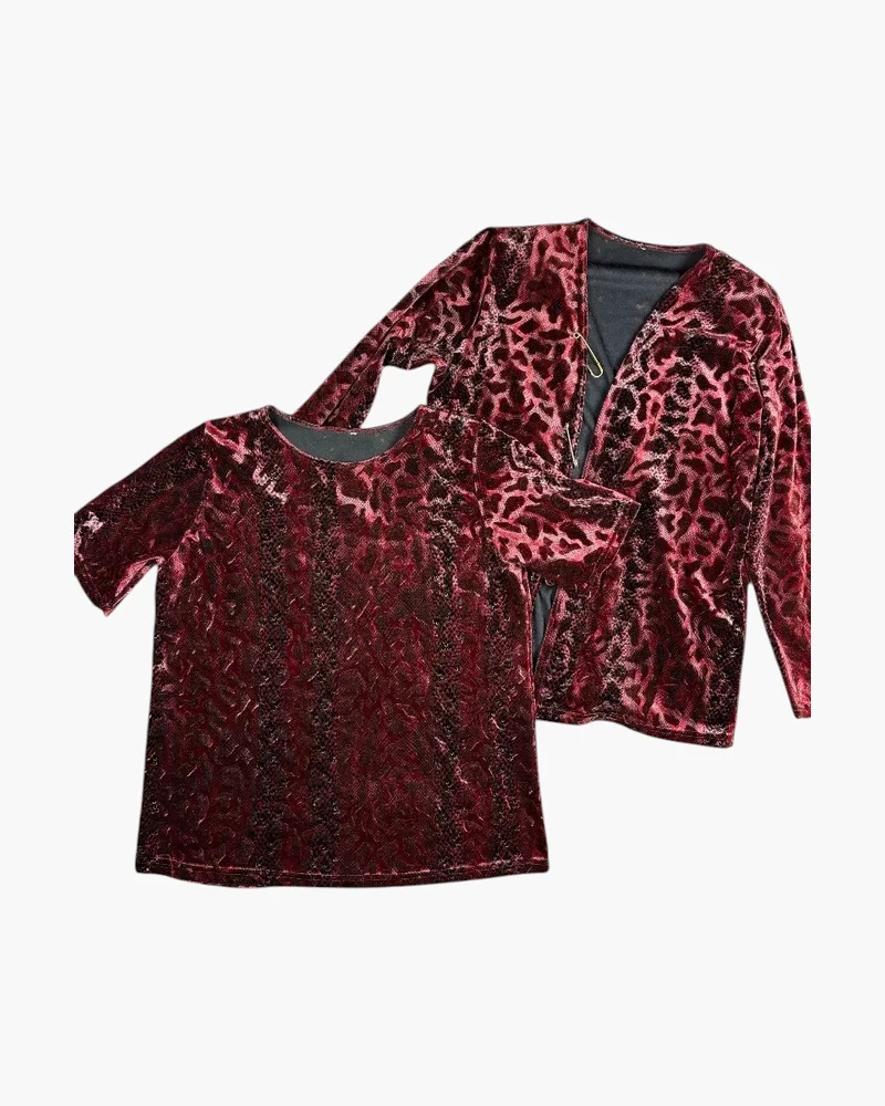 Conjunto Velvet Bordo