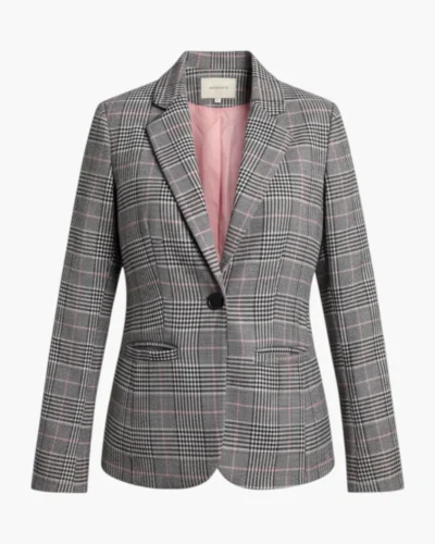 Saco cuadros gris