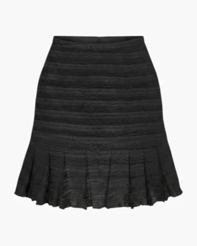 Pollera plisada negra