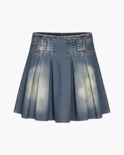 Denim Plisada Y2K