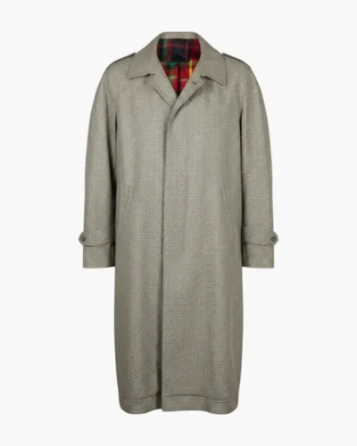 Trench cuadrícula vintage