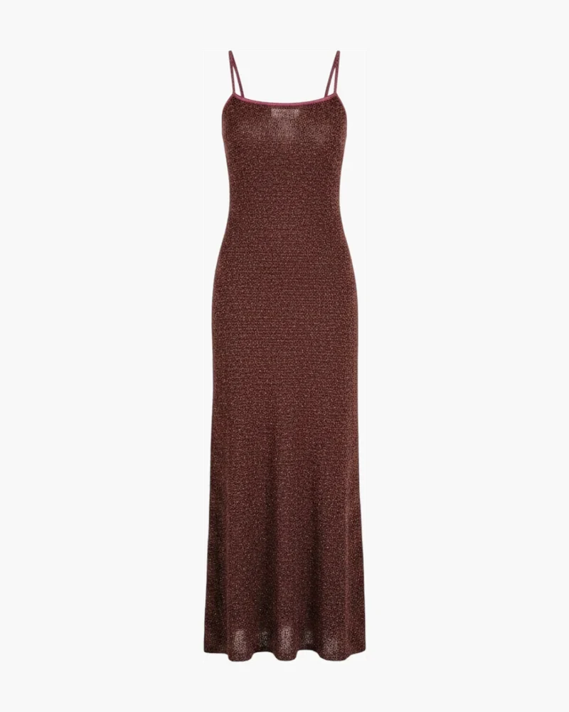 Vestido Lurex Bordo