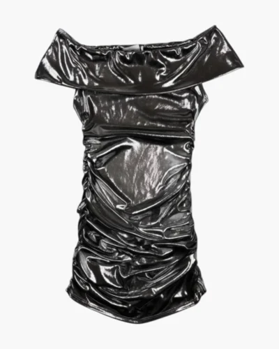 Vestido lamé plata