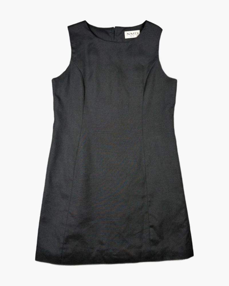 Vestido lino negro