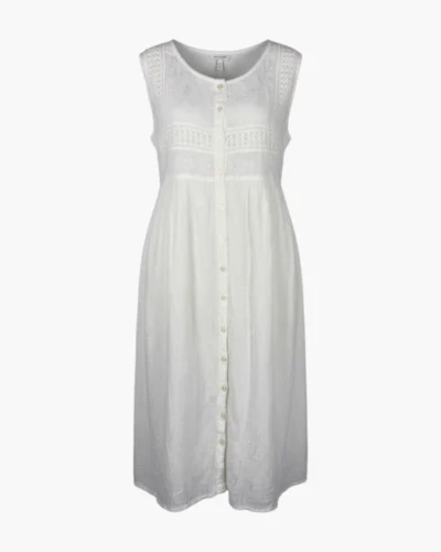 Vestido Algodón Bordado