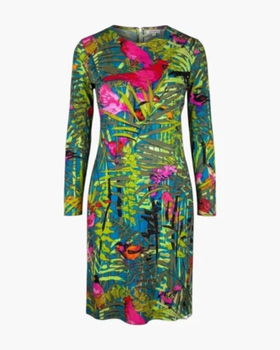 Vestido floral tropical