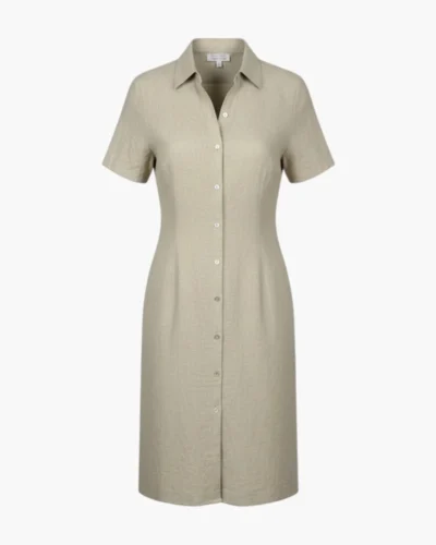 Vestido lino camisero