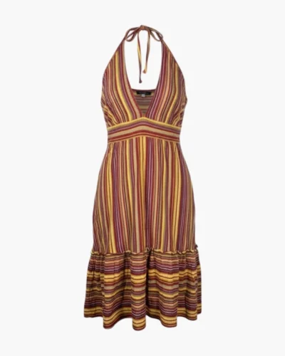 Vestido Boho rayas lurex