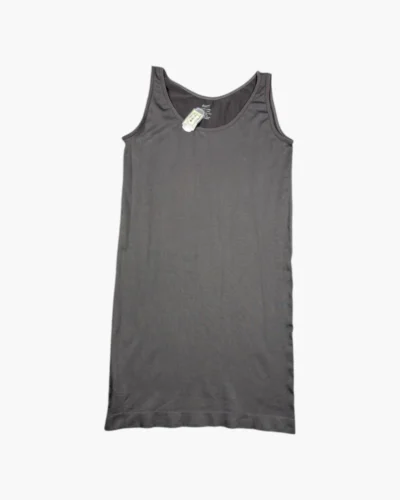Vestido gris sin mangas